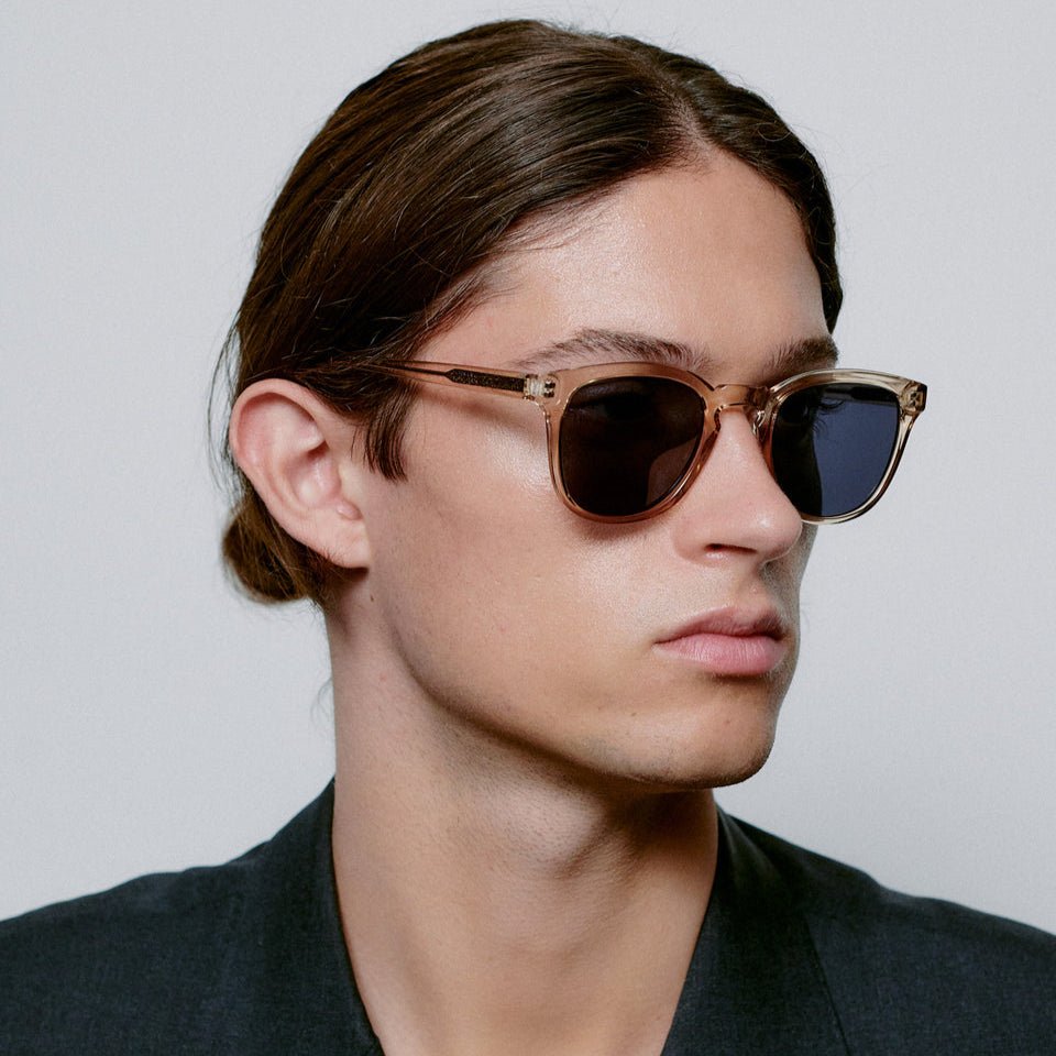 Champagne Square Sunglasses for Large Faces | UV400 Unisex