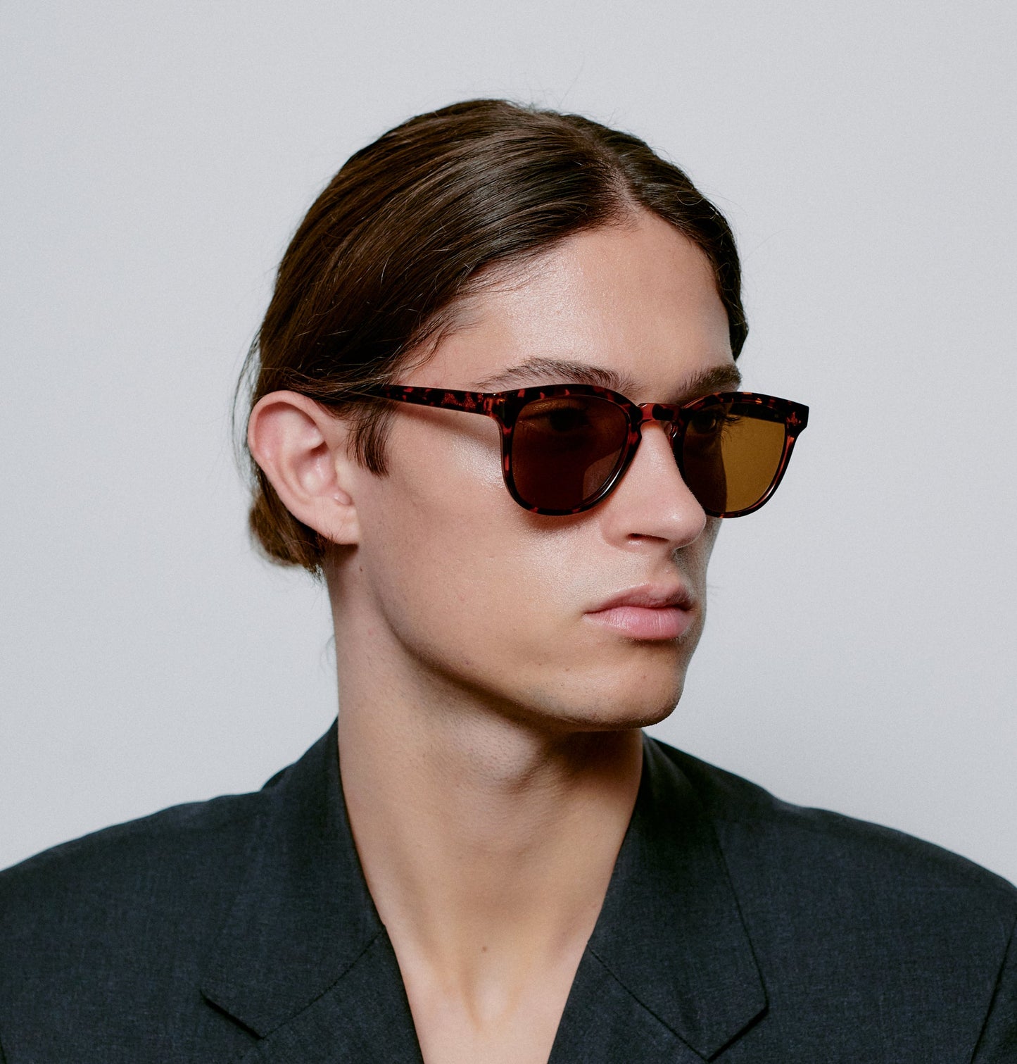 AKJAERBEDE Bate Demi Tortoise Square Sunglasses UV400