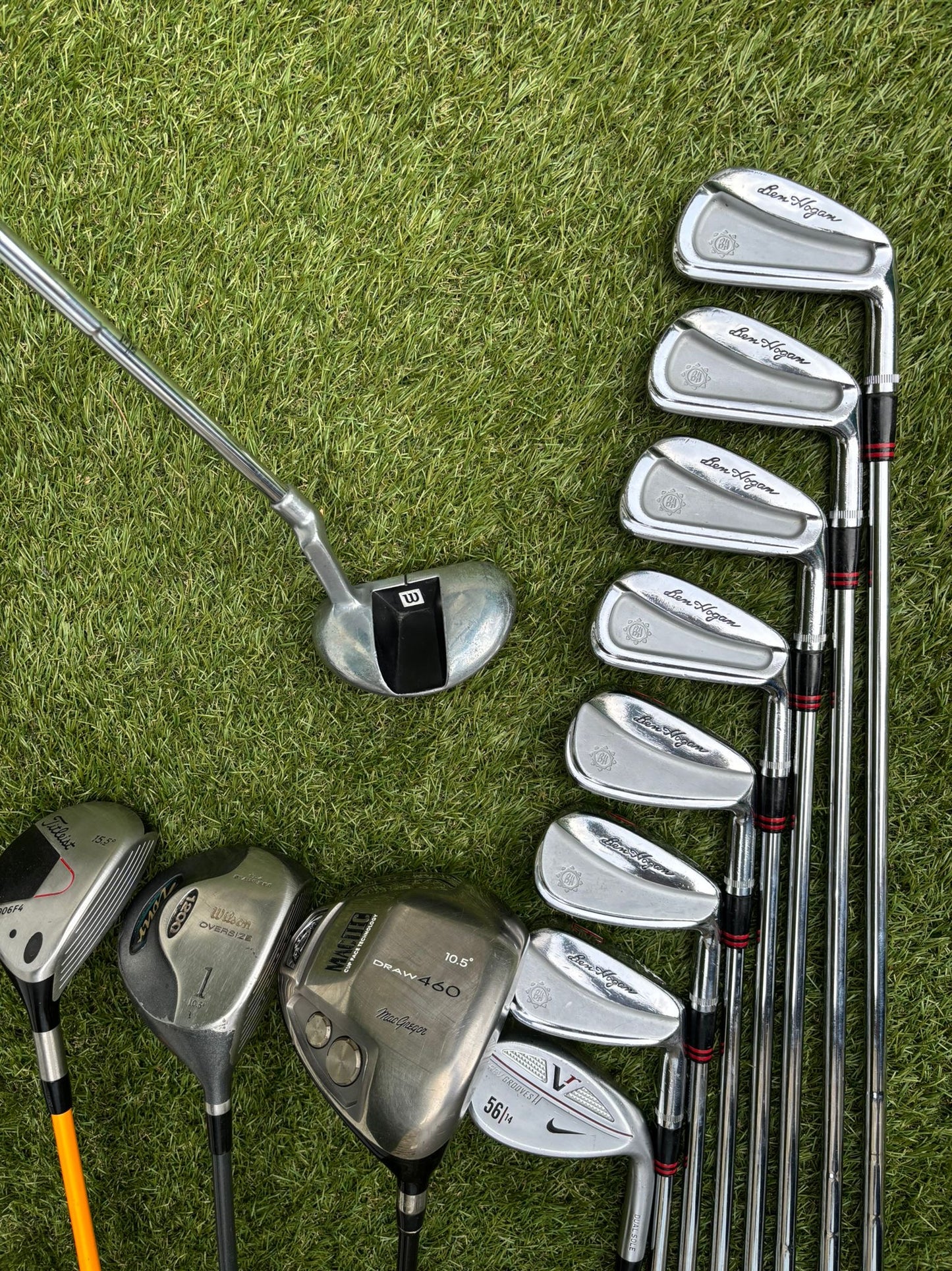 Ben Hogan Apex FTX Forged Irons (4–PW) + Titleist 3 Wood + Drivers + BRAND NEW Bag - Free P&P