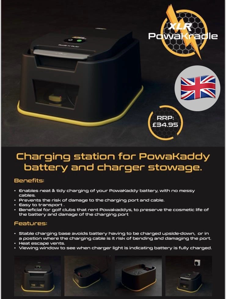 Charging Station For PowaKaddy Battery And Charger Stowage - Charger Sold Separately