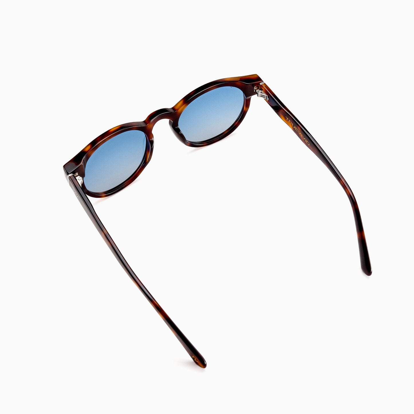 ALBA Polarised Sunglasses, Unisex, Tortoise Brown, Blue Gradient by TrueVivid