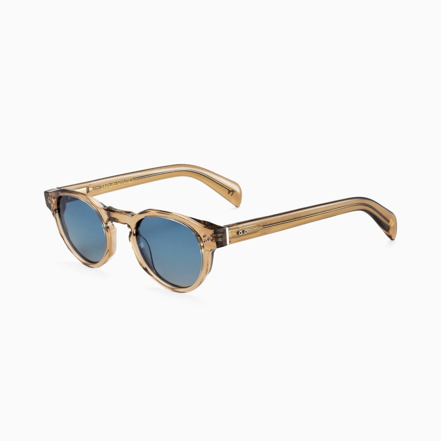 AURA Polarised Sunglasses, Unisex, Crystal Brown, Blue Gradient by TrueVivid
