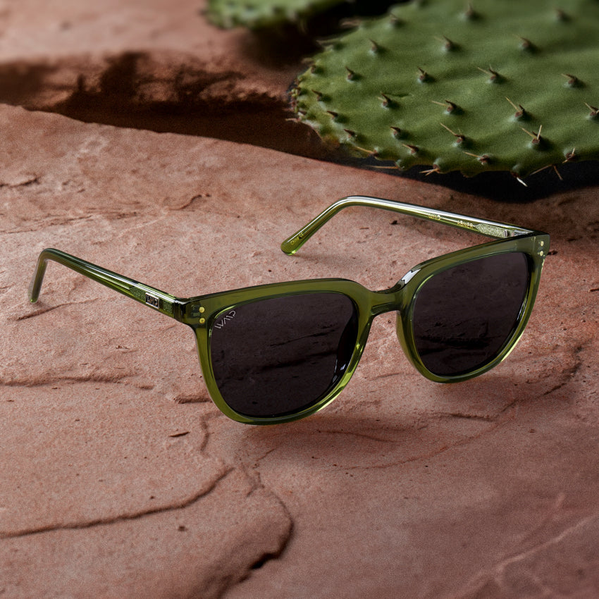ABNER Unisex Polarized Sunglasses in Saguaro Green by WMP Eyewear
