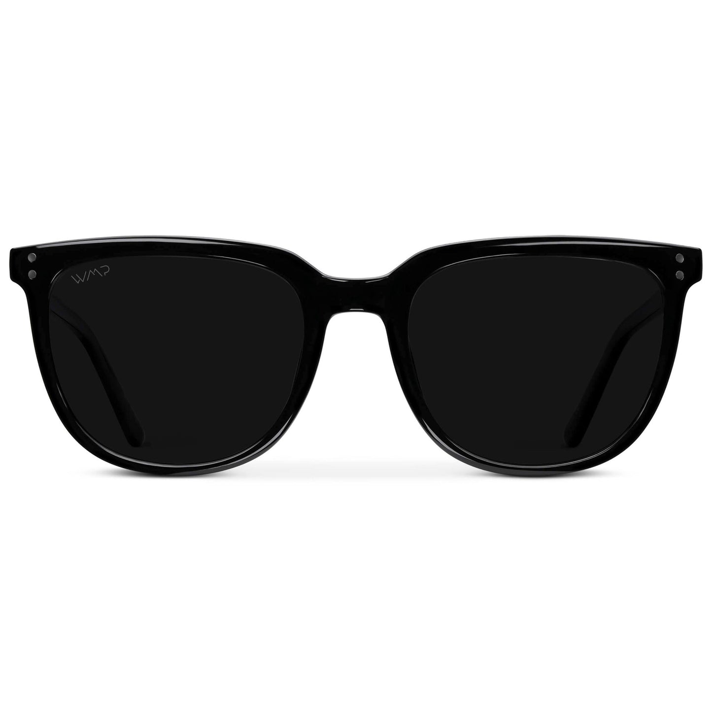 Lunettes de soleil polarisées unisexes ABNER en triple noir par WMP Eyewear