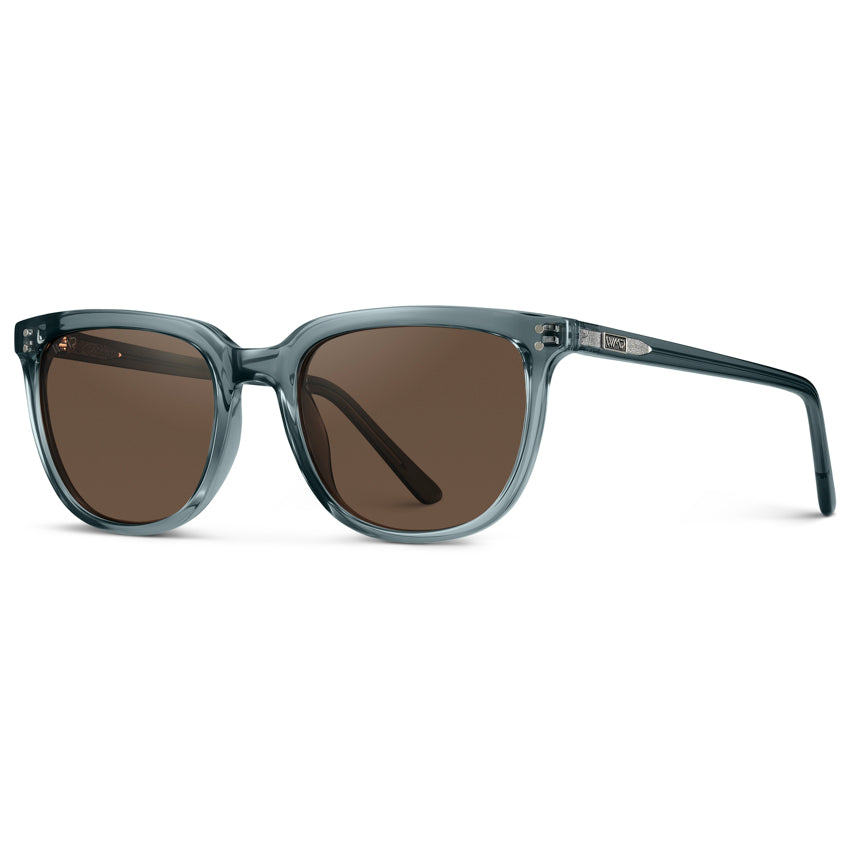 ABNER Unisex Polarized Sunglasses in Crystal Stone Blue by WMP Eyewear