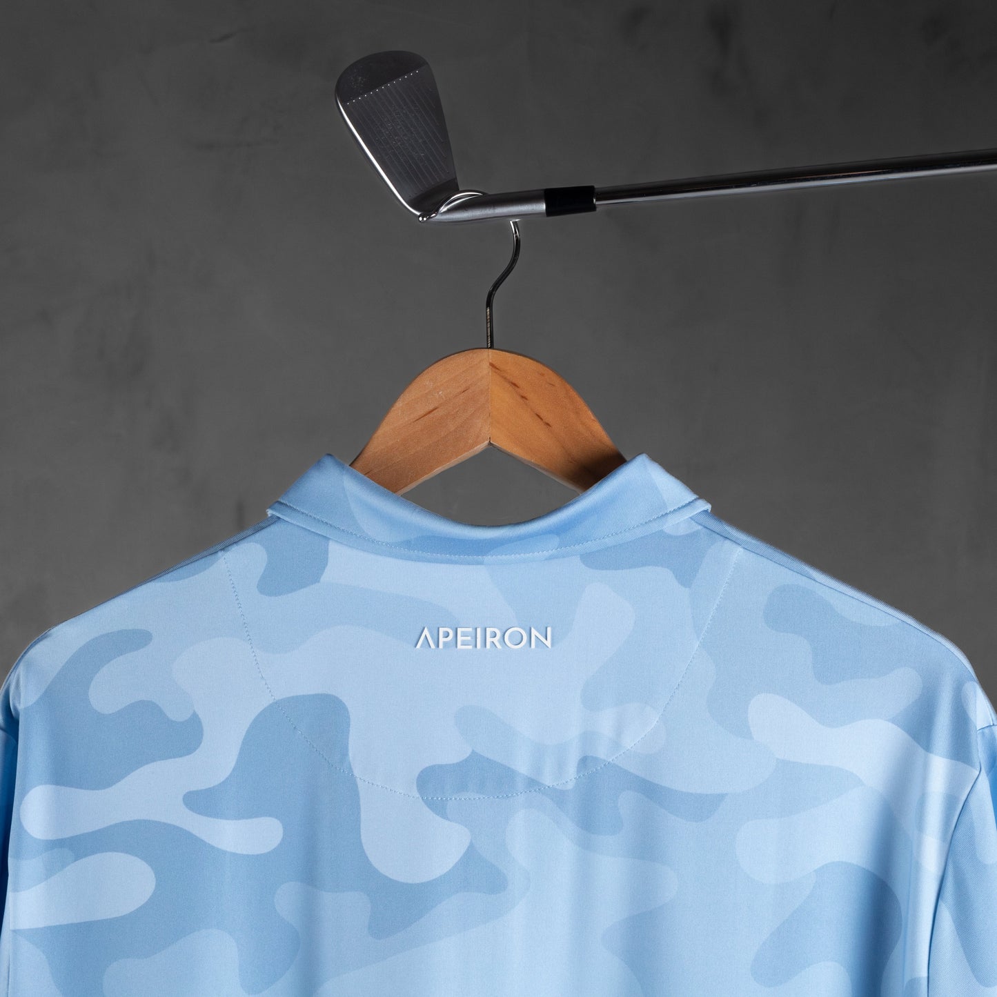 Aether Iced Blue Men's Golf Polo Shirt