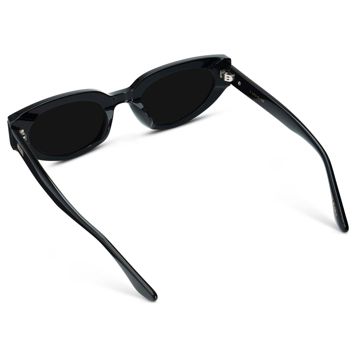 ASTRA Women's Cat-Eye Sunglasses in Triple Black by WMP Eyewear