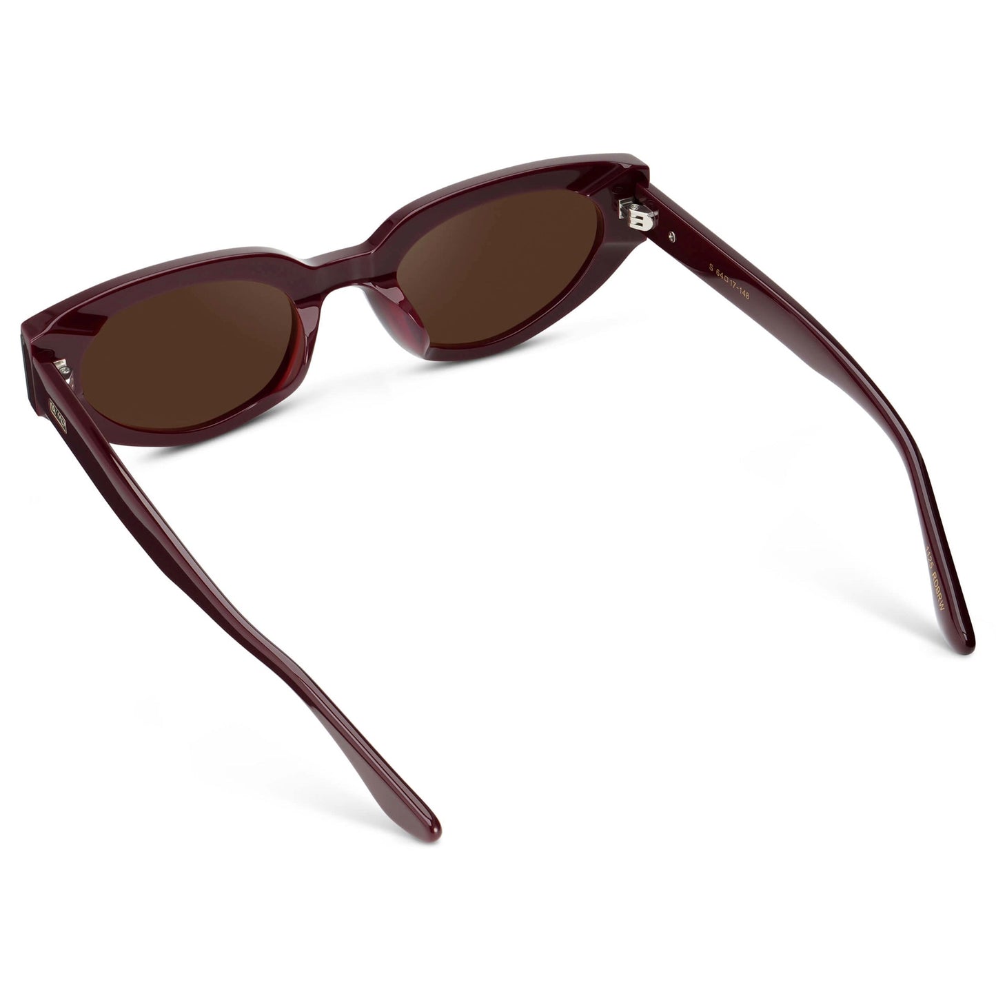 ASTRA Women's Cat-Eye Sunglasses in Black Cherry Red by WMP Eyewear