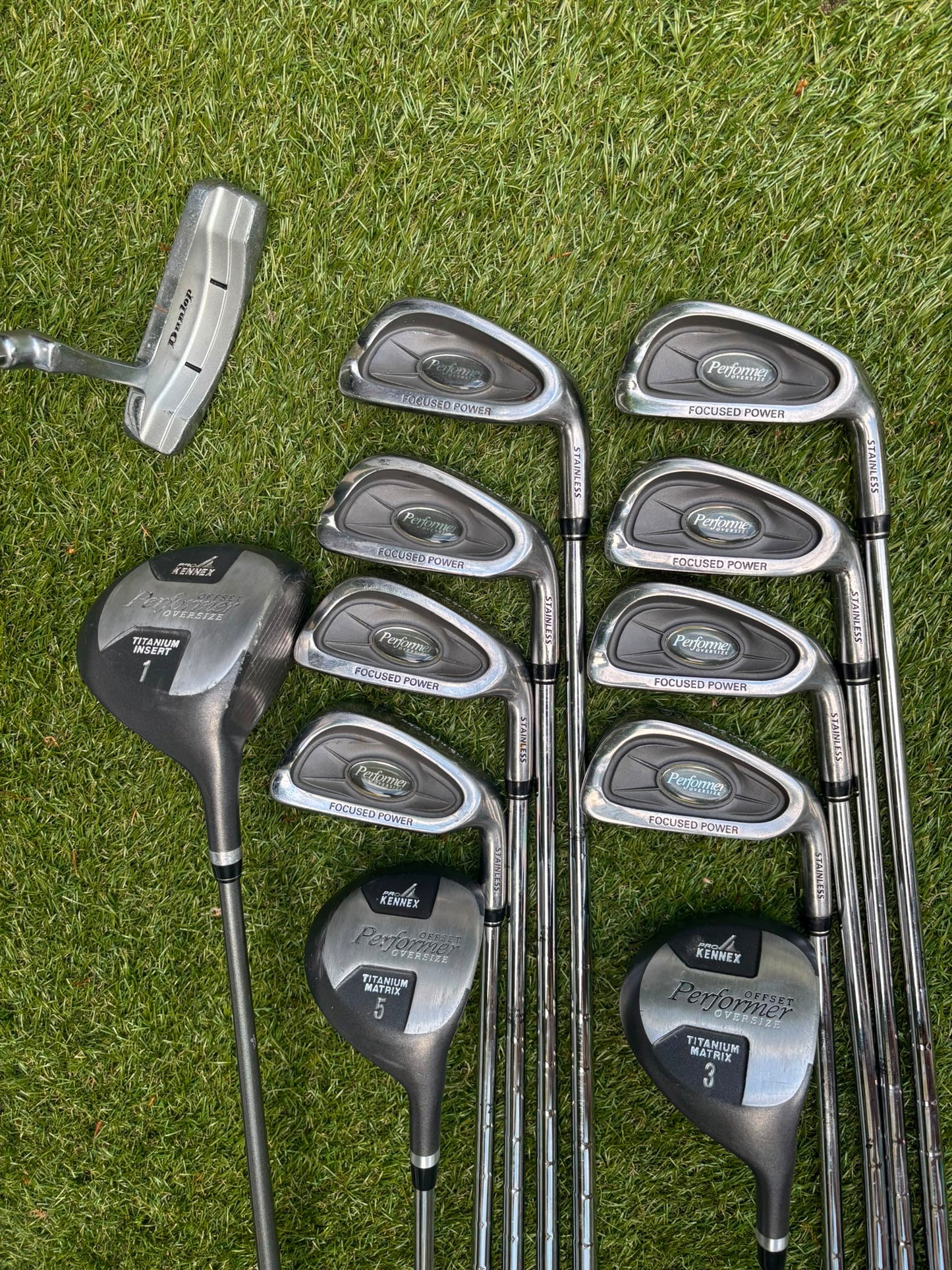 Pro Kennex Performer Oversize Golf Set with Matching Woods, Headcovers & Regal Bag