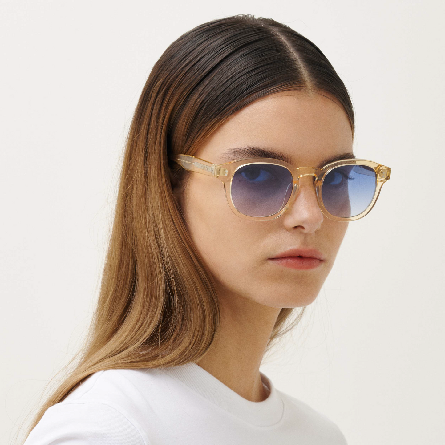 BILLE Champagne Blue Sunglasses by Messy Weekend