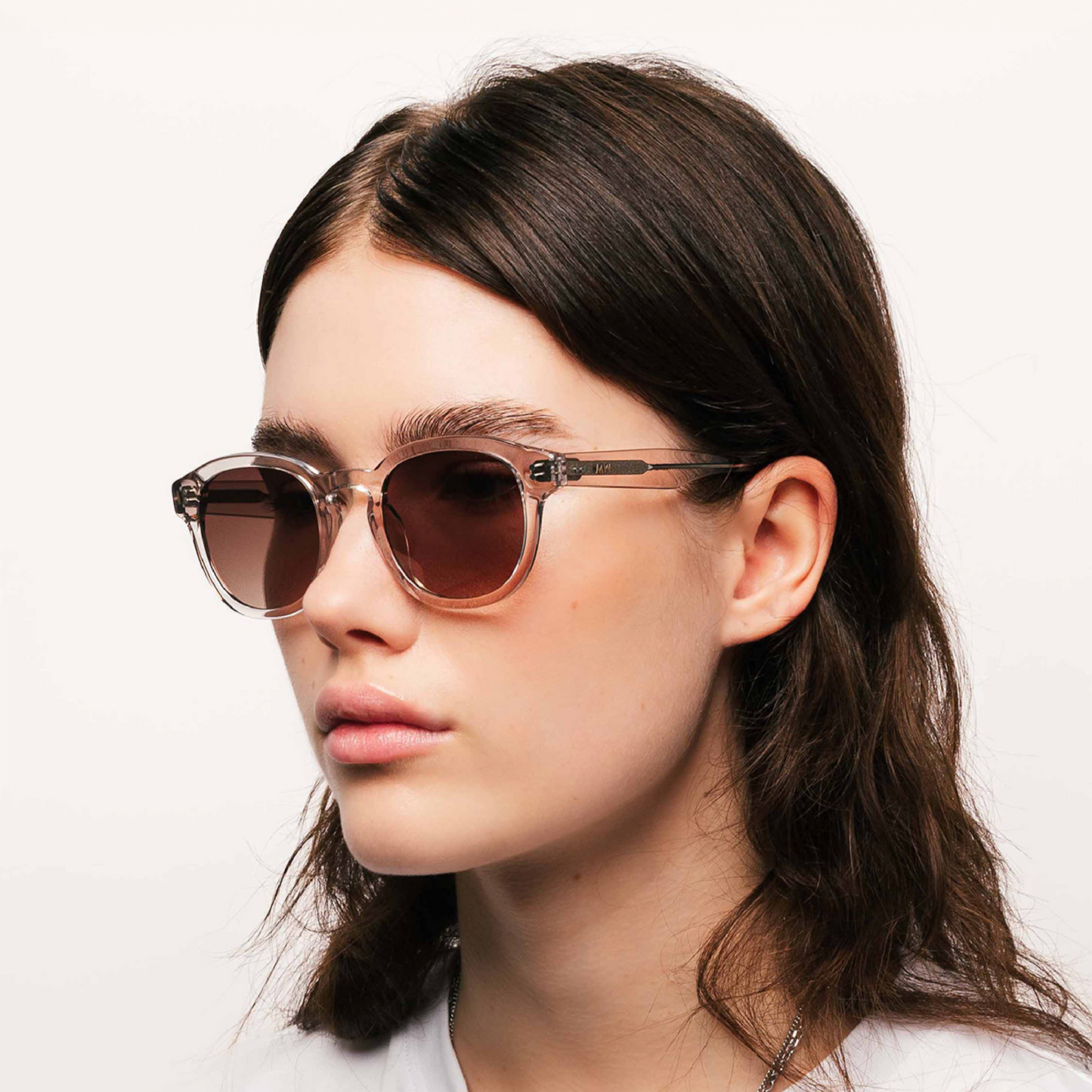 Lunettes de soleil BILLE Rose Brown de Messy Weekend UK Livraison gratuite