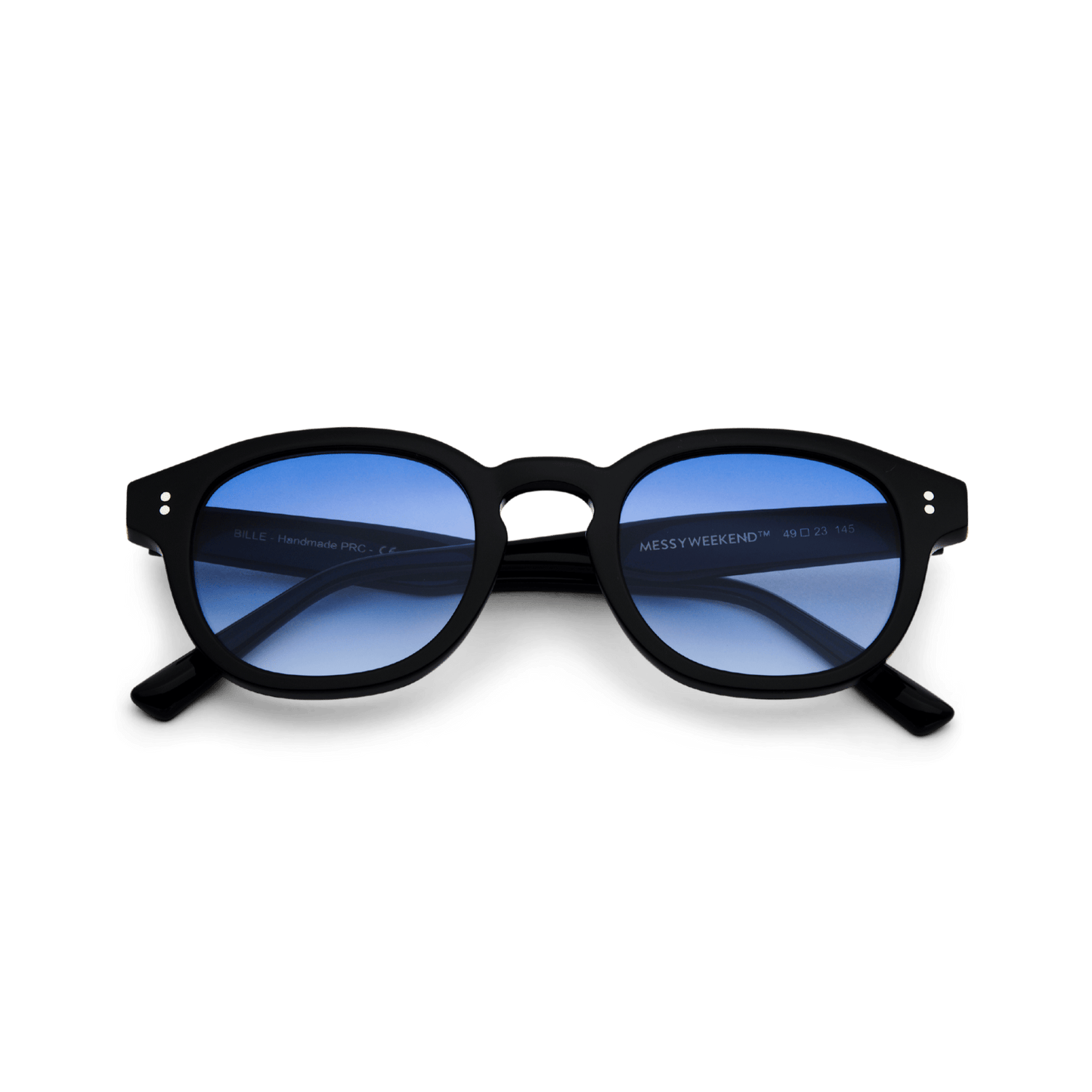 BILLE Black Gradient Blue Sunglasses by Messy Weekend