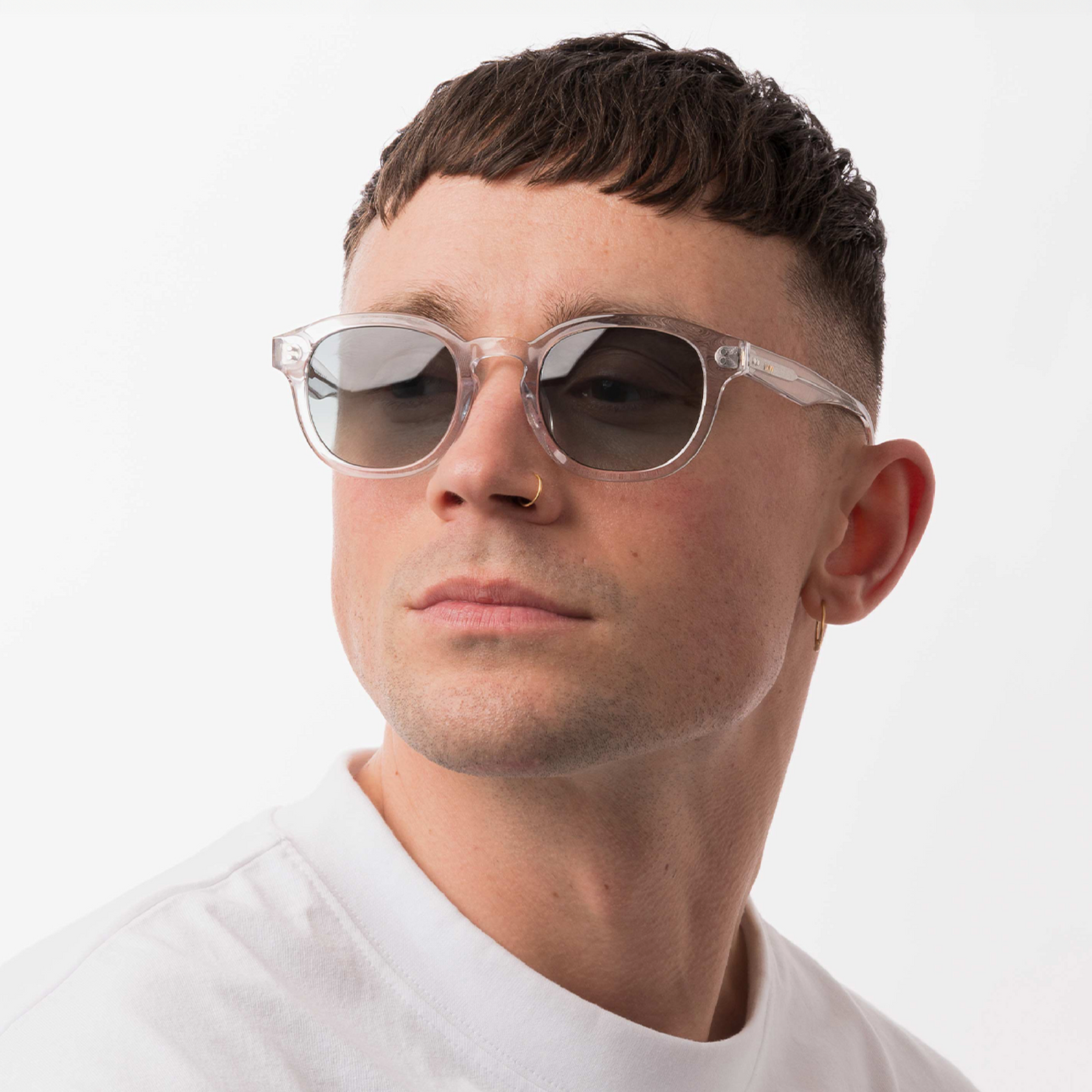 BILLE Crystal Green Sunglasses by Messy Weekend