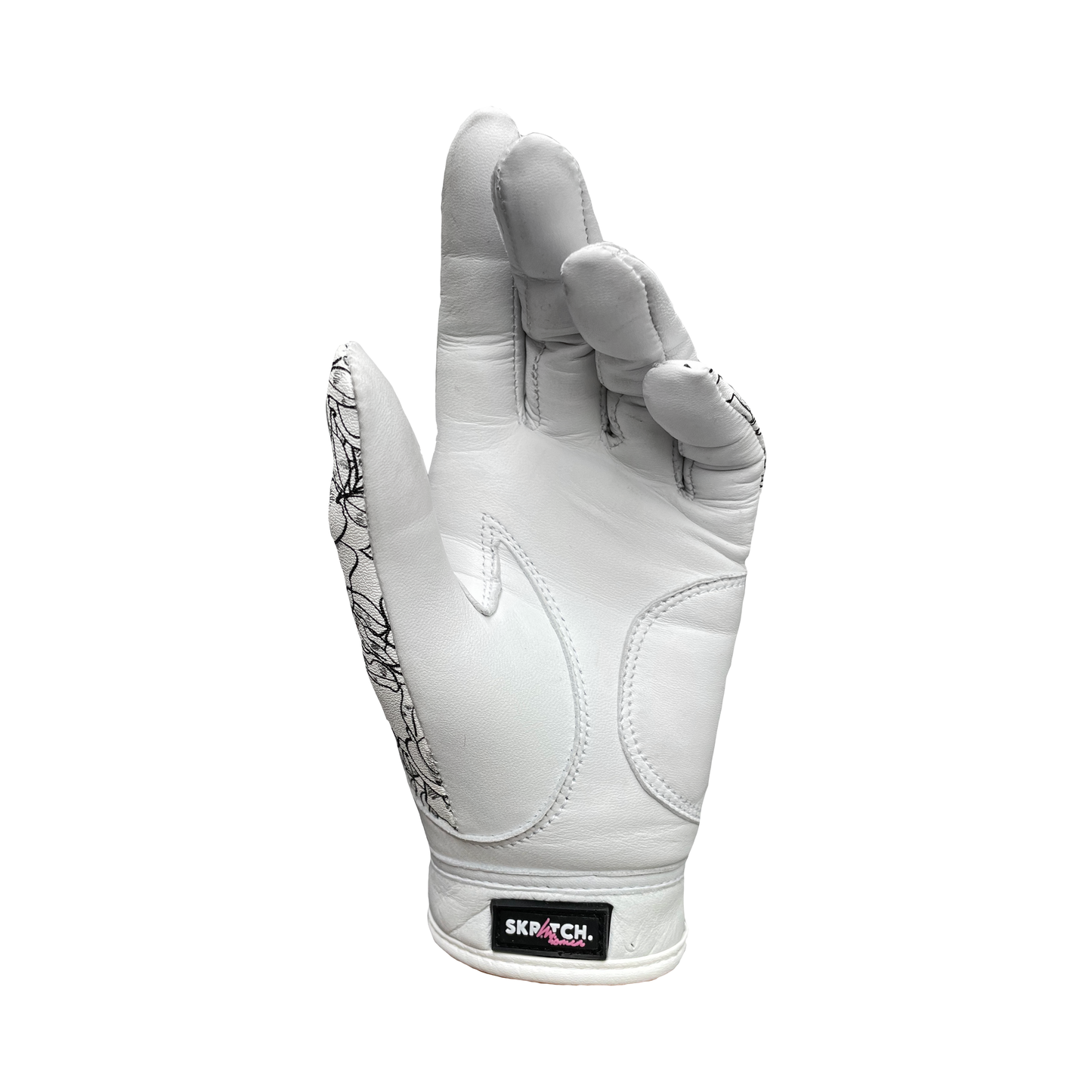 First Edition | Black and White Floral Womens Golf Glove