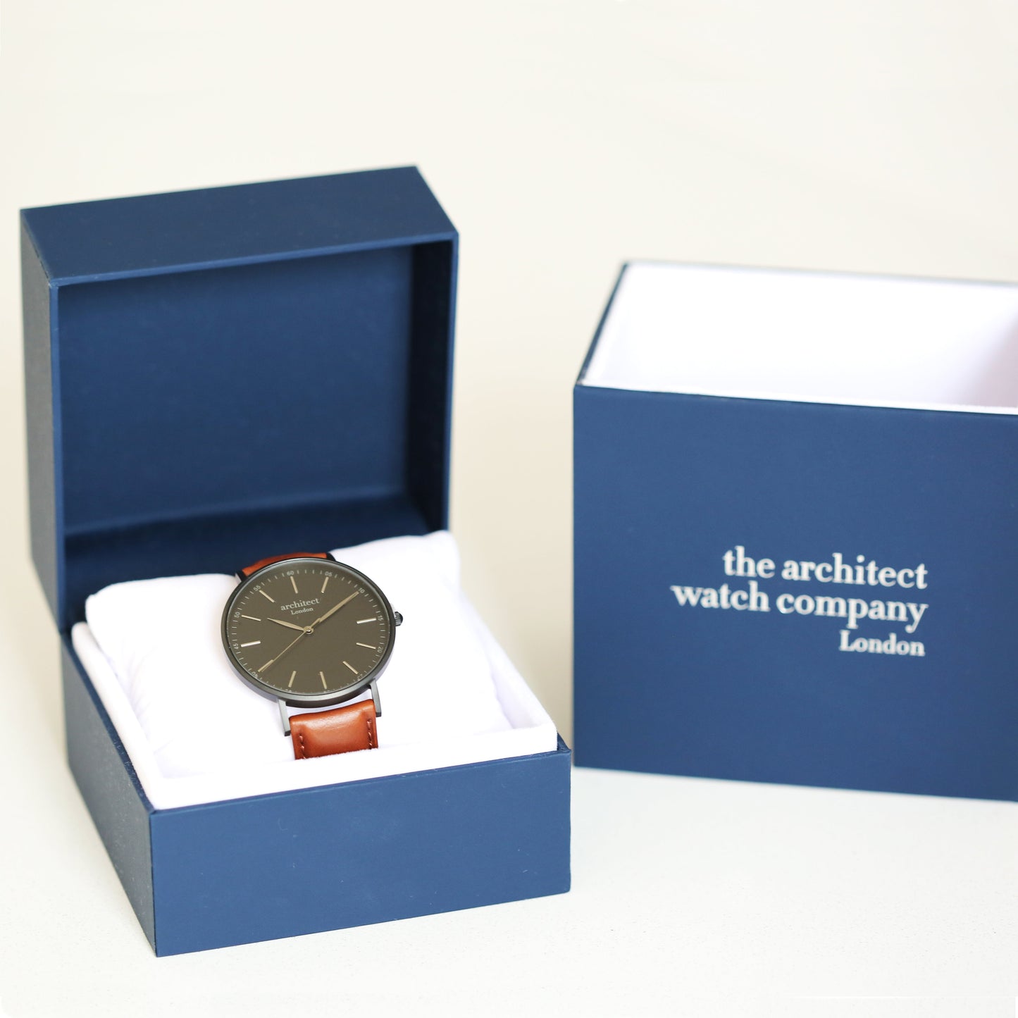 Montre à paiement sans contact - Architect Minimaliste pour homme + Bracelet en noyer + Gravure manuscrite