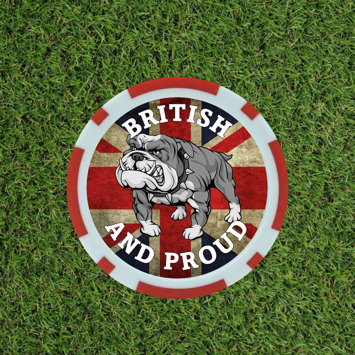 British Bull Dog Poker chips