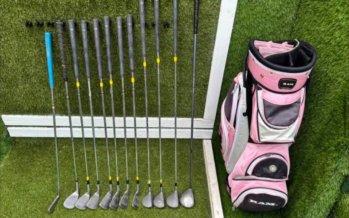 Wilson Berg HT Ladies Golf Set with Callaway Big Bertha War Bird Driver & Cart Bag Free P&P