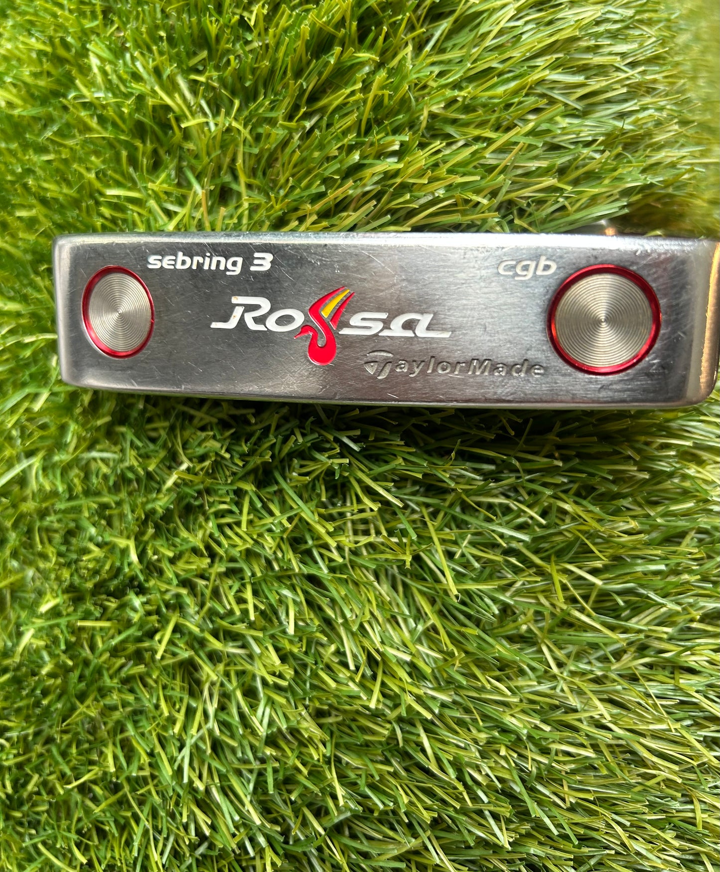 Taylormade Rosa 35 Inch Putter Steel Shaft Reverse Taper Large Pistol Golf Pride Grip - RH Head cover included