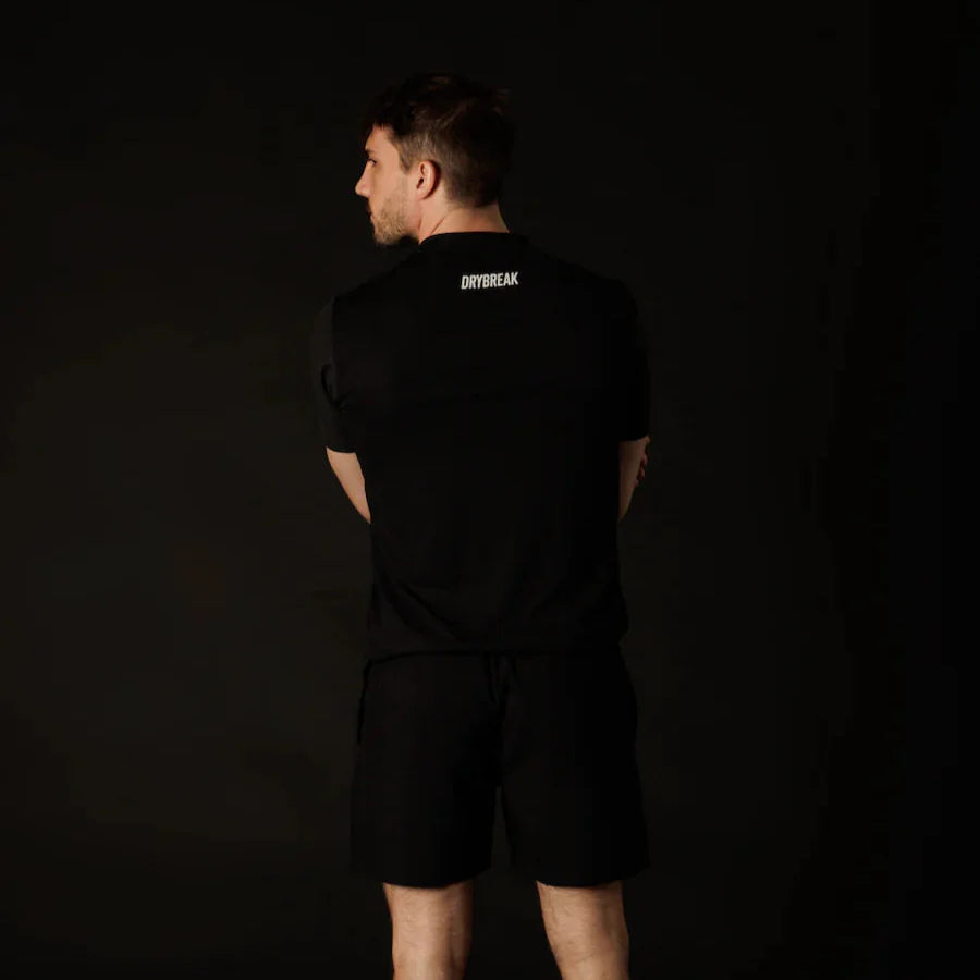 Men's Black Drytech Padel Performance T-Shirt