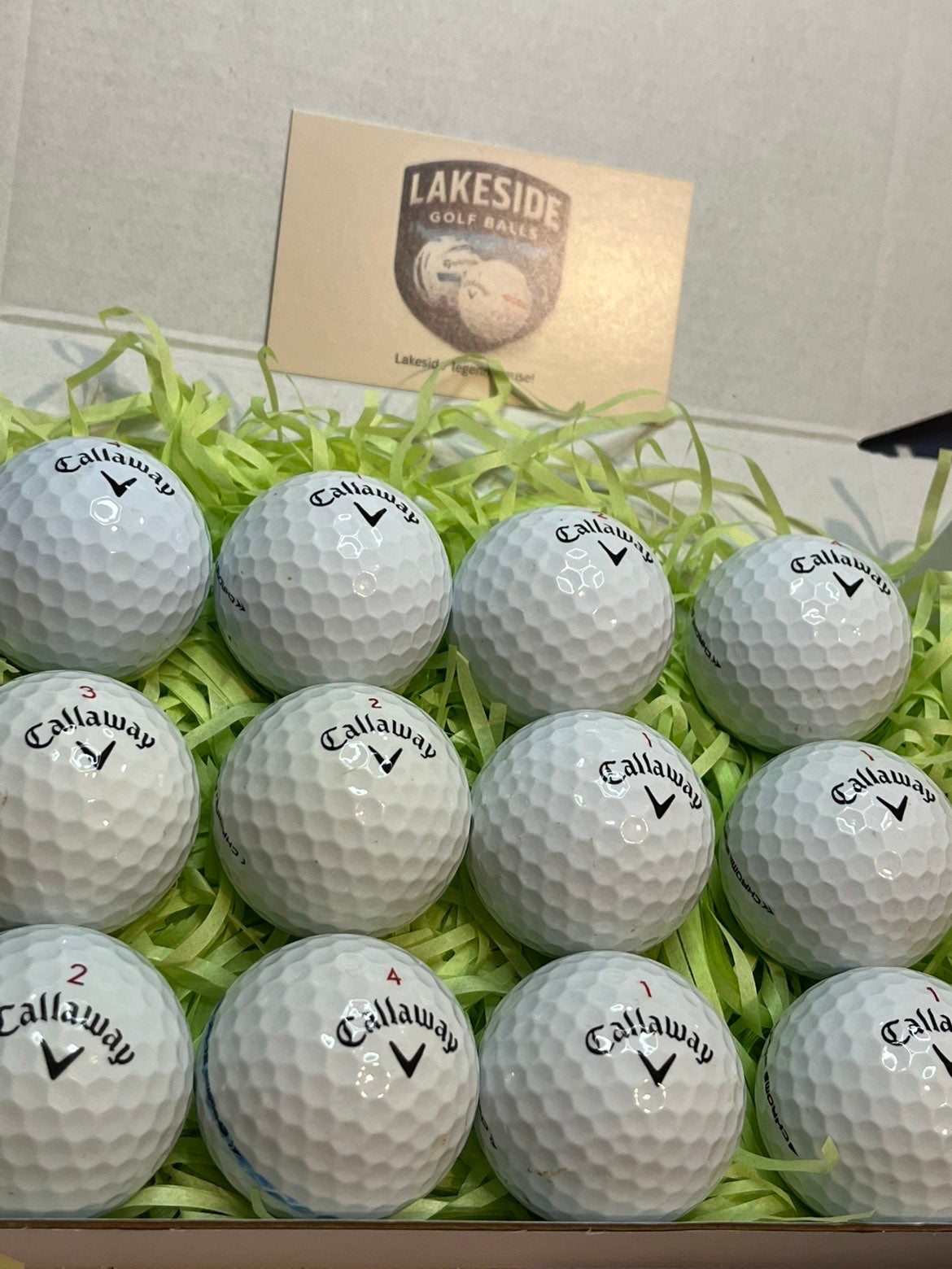 12 Callaway Chrome Soft Mix White Golf Balls