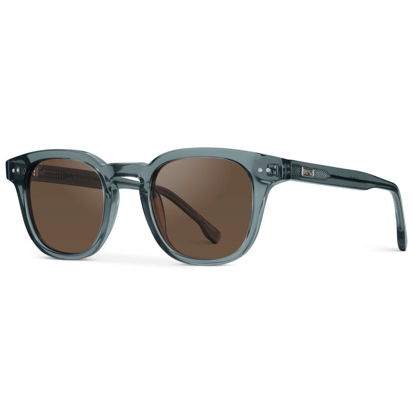 CLARK Mid-Century Polarized Men's Sunglasses in Crystal Stone Blue by WMP Eyewear UK