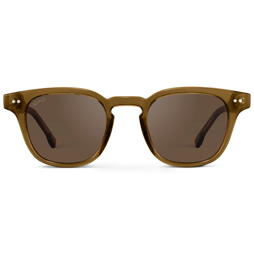 CLARK Mid-Century Polarized Men's Sunglasses in Crystal Verde by WMP Eyewear