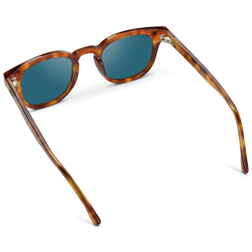 Lunettes de soleil polarisées pour homme CLARK Mid-Century en écaille Saddlewood par WMP Eyewear UK