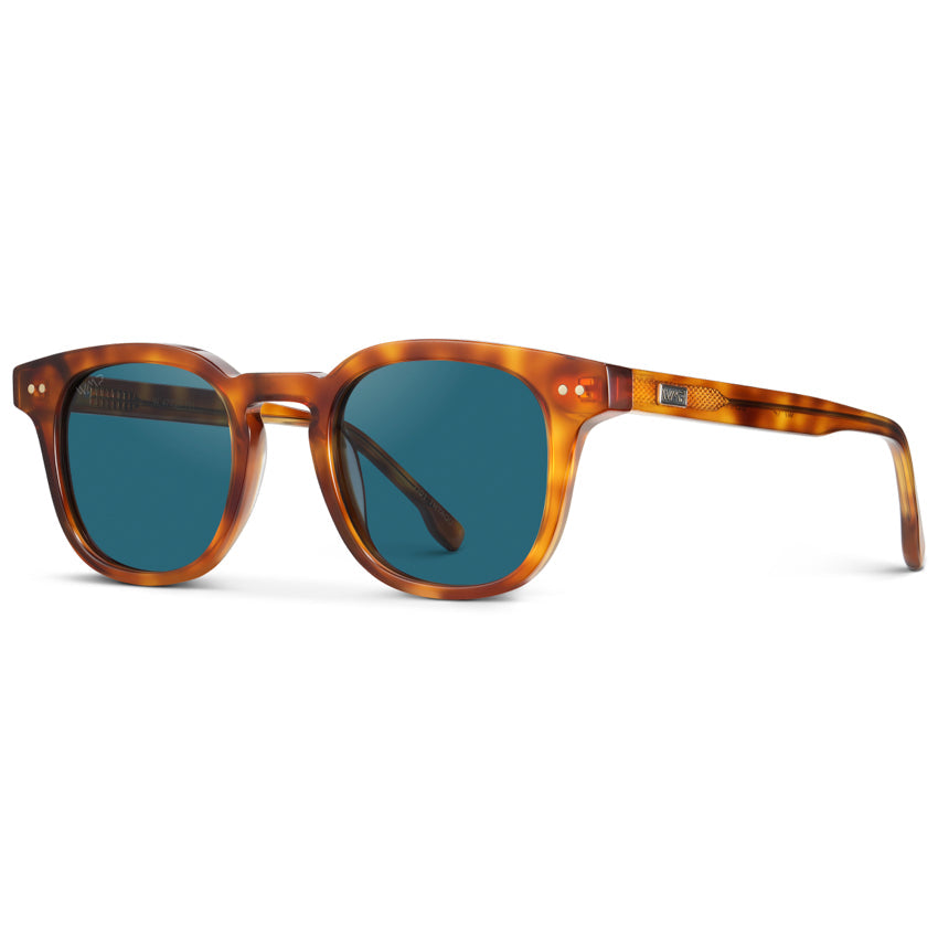 Lunettes de soleil polarisées pour homme CLARK Mid-Century en écaille Saddlewood par WMP Eyewear UK