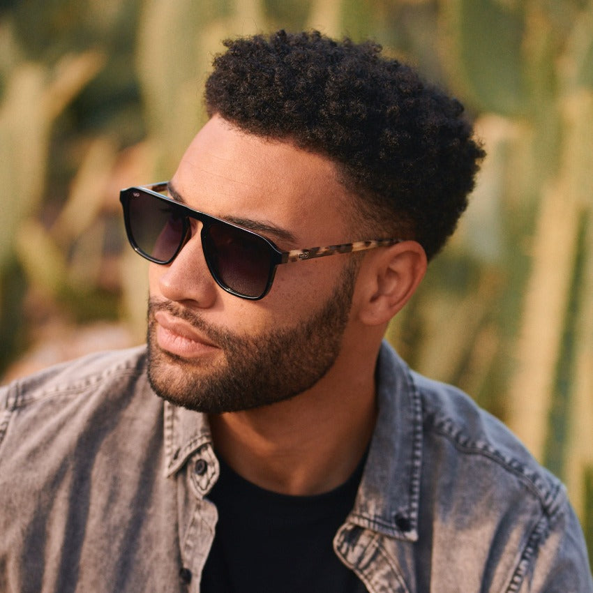 EMERSON Black Beige Tort / Black Gradient Lens by WMP Eyewear