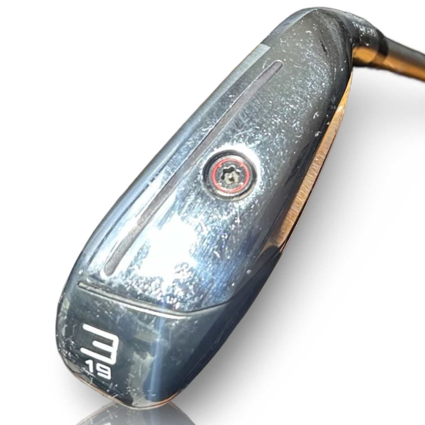 TaylorMade Stealth DHY 3 Iron 19 Degree Forged Graphite Ascent 75HY Stiff Flex Recently Fitted Grip