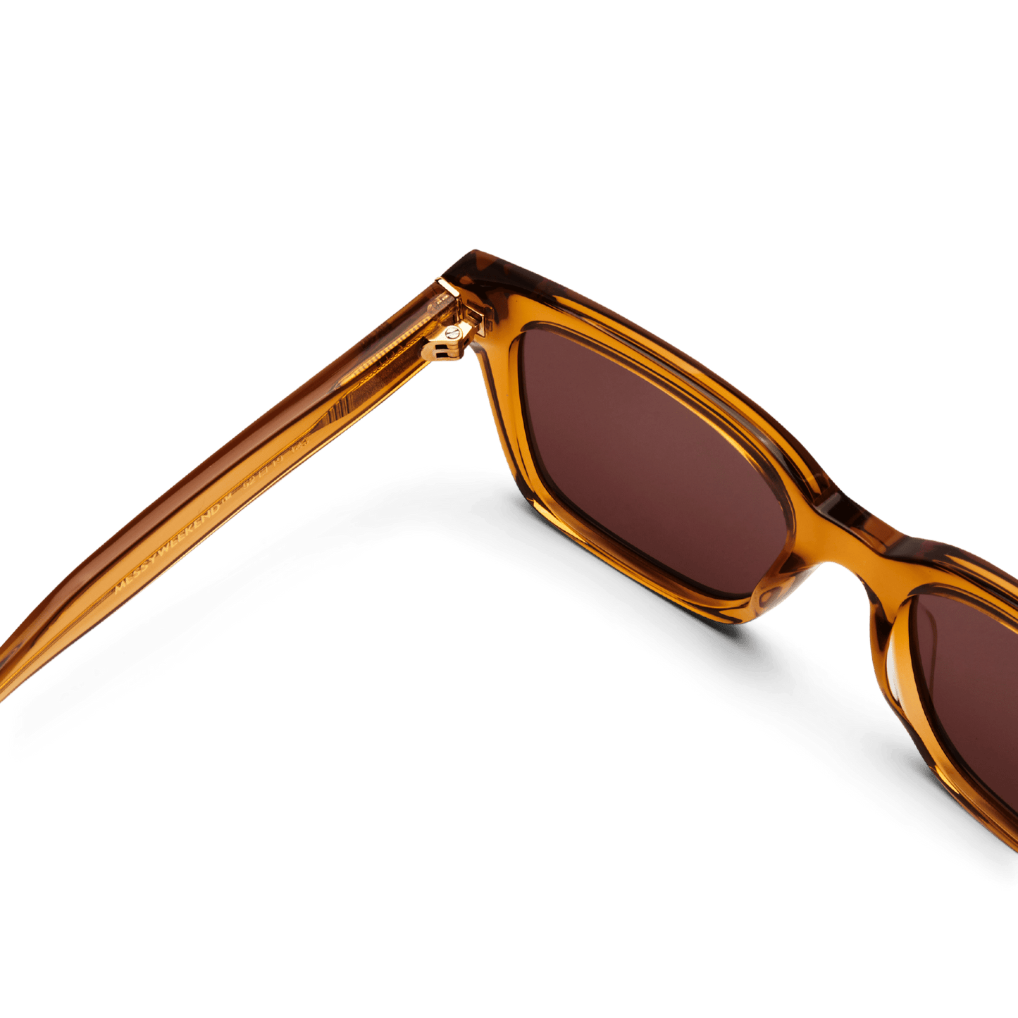 DEAN Rectangular Brown Coffee Sunglasses by Messy Weekend