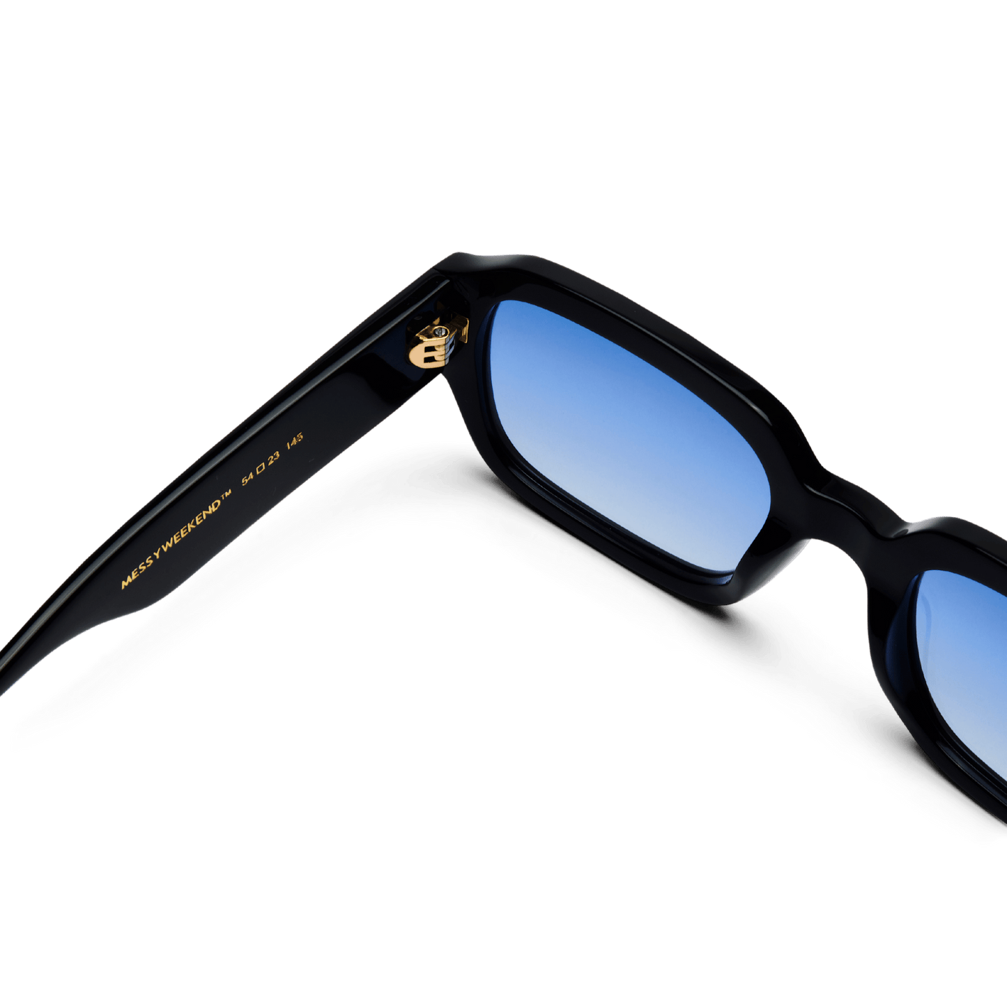 DOWNEY Just Cool Black Gradient Blue Sunglasses by Messy Weekend