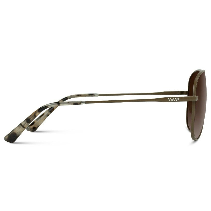 MAXWELL Polarized Unisex Aviator Sunglasses in Woodland by WMP Eyewear