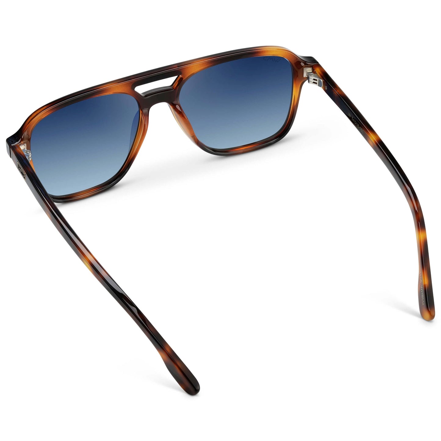 DEAN Polarised Oversized Aviator Sunglasses in Whiskey Brown Tort by WMP Eyewear