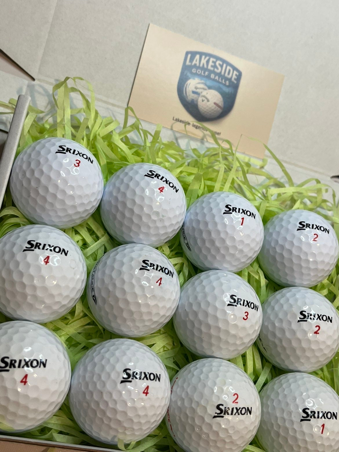 24 Srixon Distance White Golf Balls Free 24 HR Delivery