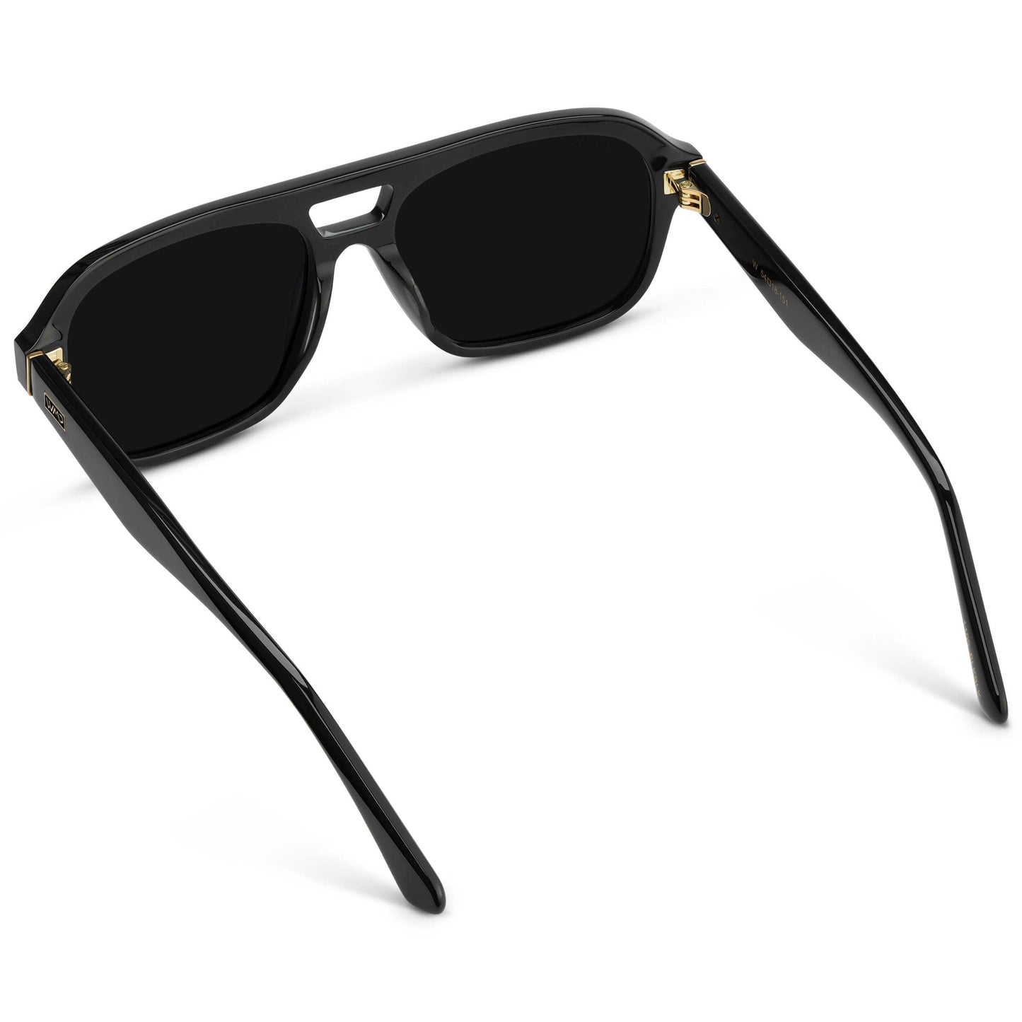 EMBER Women's Aviator Sunglasses in Triple Black by WMP Eyewear