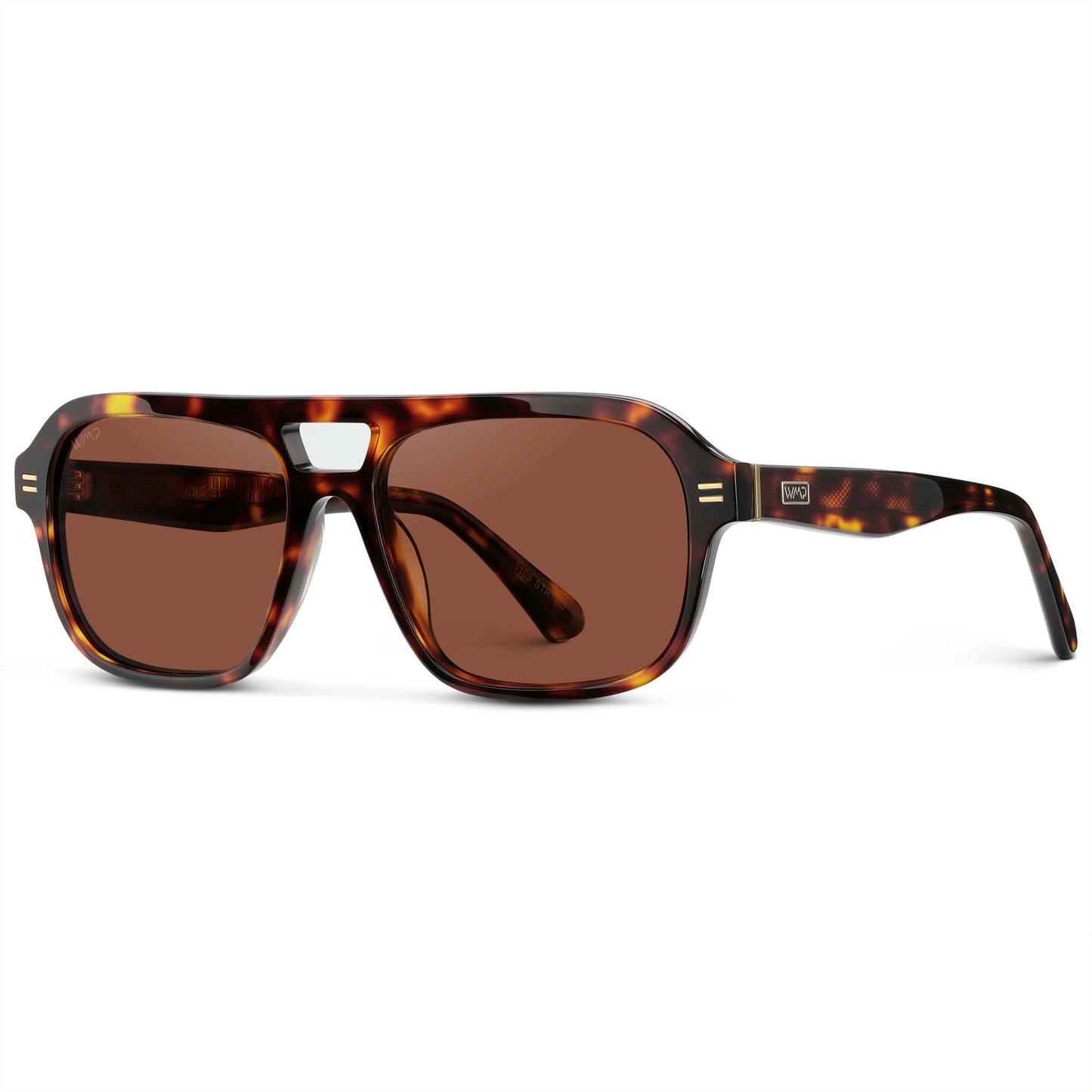 EMBER Women's Aviator Sunglasses in Ruby Tortoise by WMP Eyewear