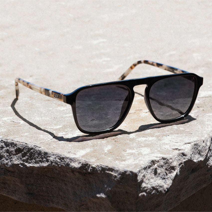 EMERSON Black Beige Tort / Black Gradient Lens by WMP Eyewear