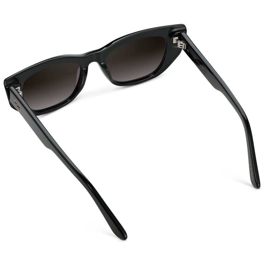 EVELYN Women's Retro Cat-Eye Sunglasses in Black by WMP Eyewear
