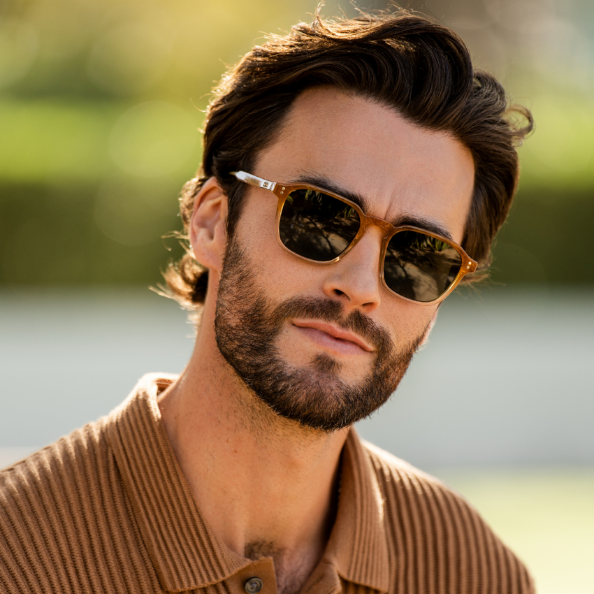 FRANCIS Men's Square Modern Retro Sunglasses in Sunset by WMP Eyewear