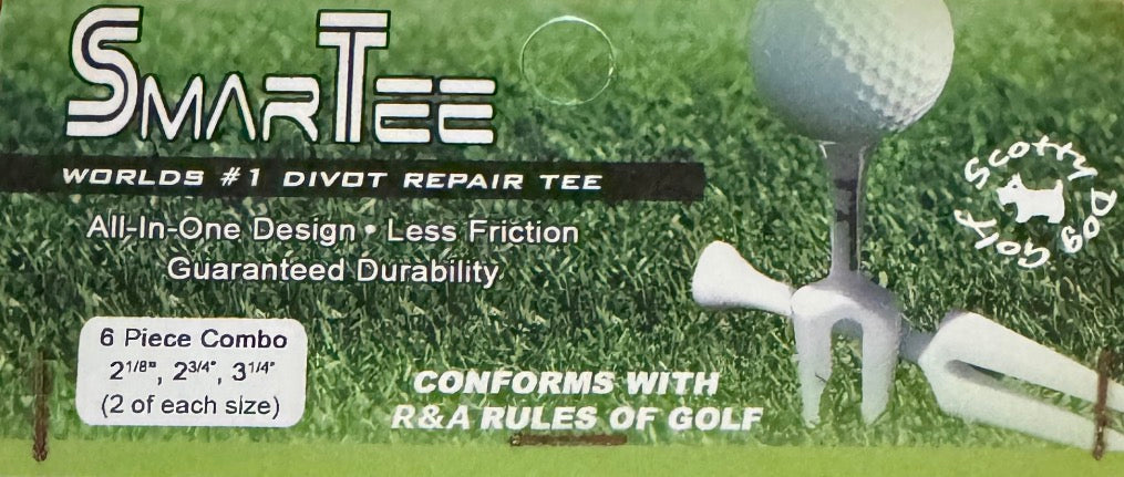 SmarTee Divot Repair Tee x6 Piece Combo - Buy One Pack & Get One Free!