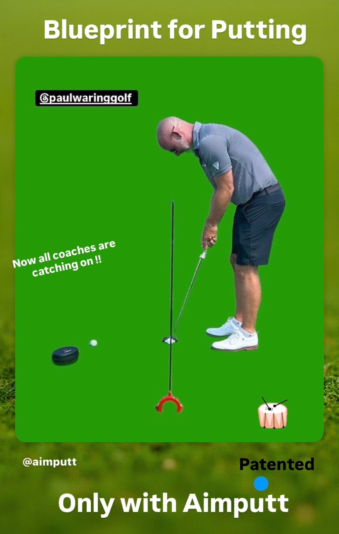 Aimputt Putting Training Aid .