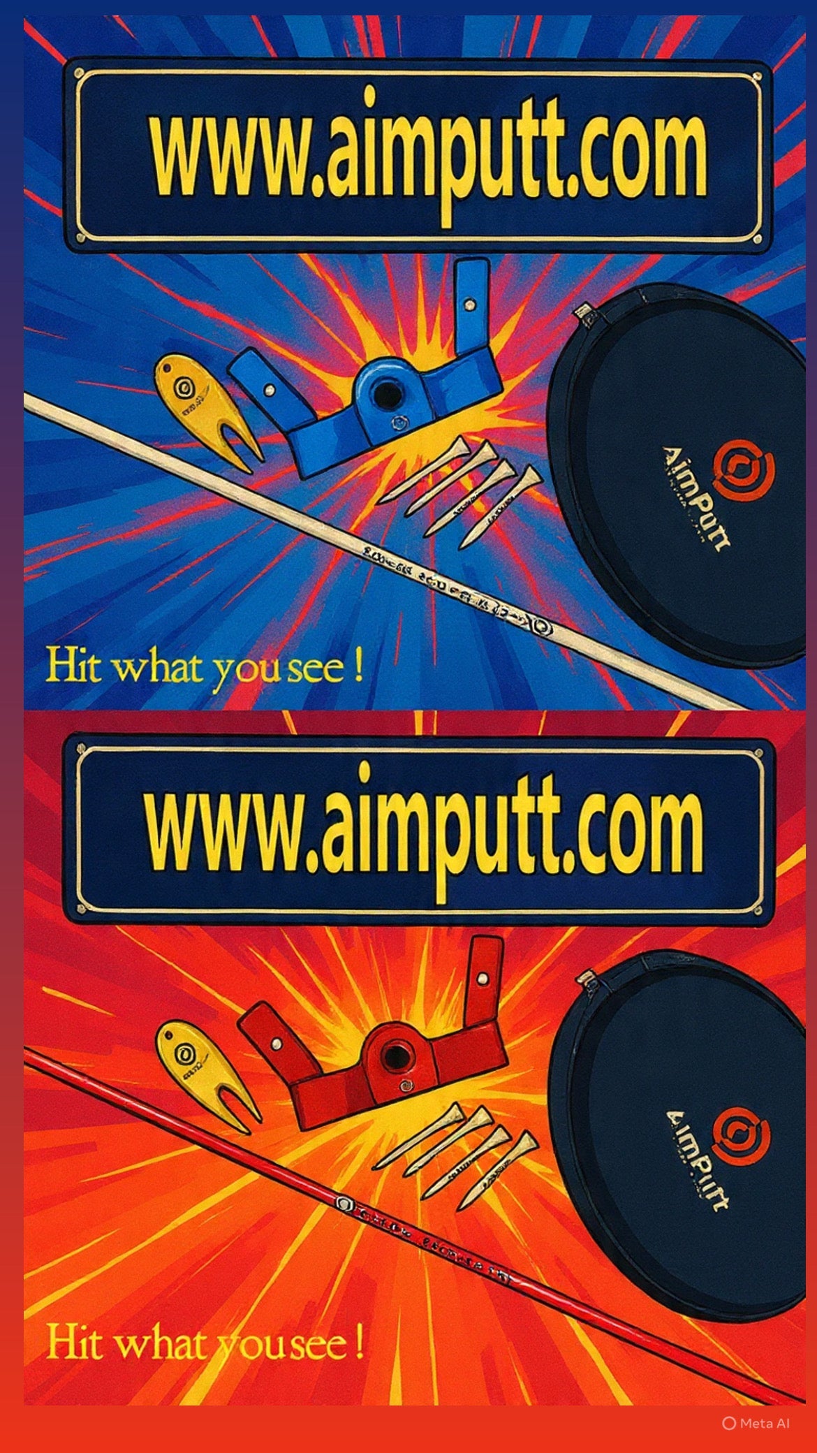 Aimputt Putting Training Aid . Low Stock levels
