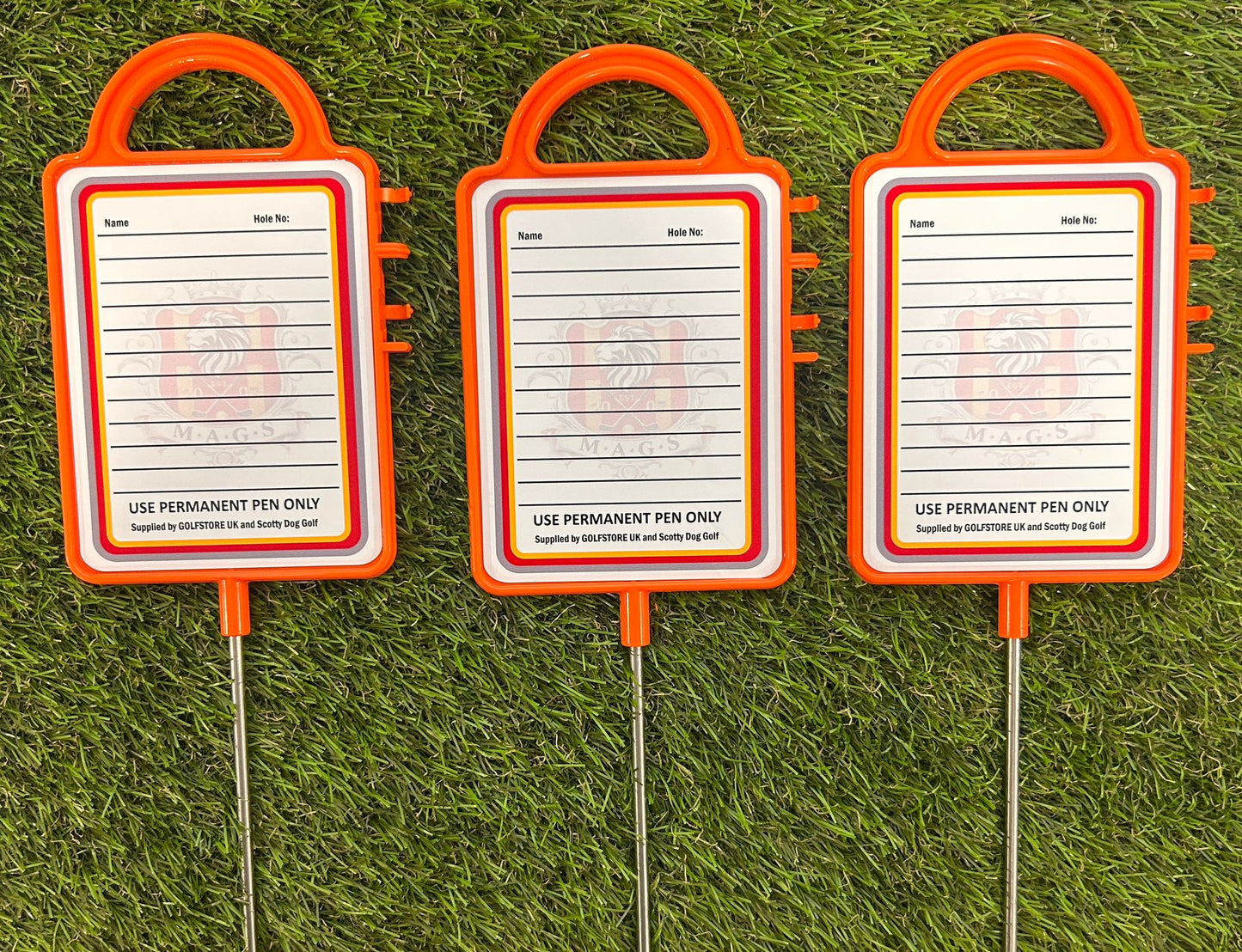 Custom Golf Course Signs – Personalised Tournament Marker Set