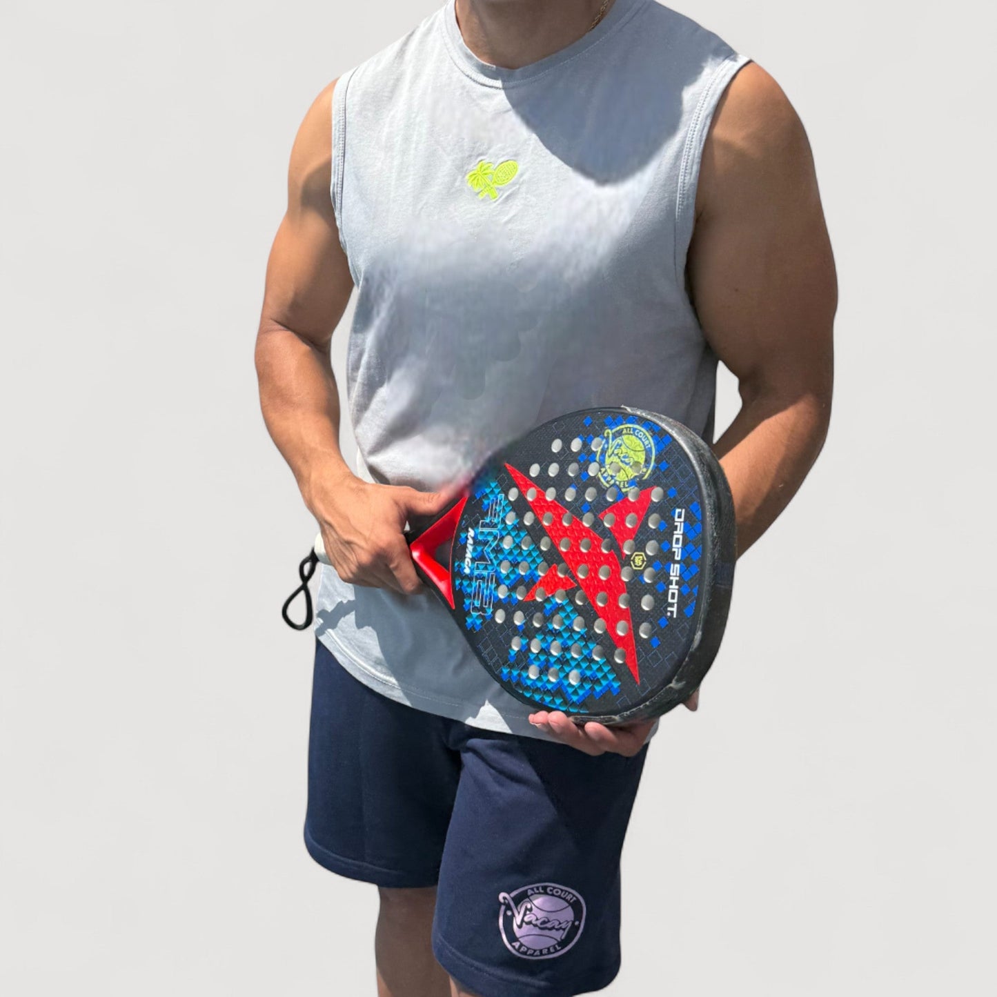 PERFORMANCE MEN'S TOP GUN TANK - STONE GREY