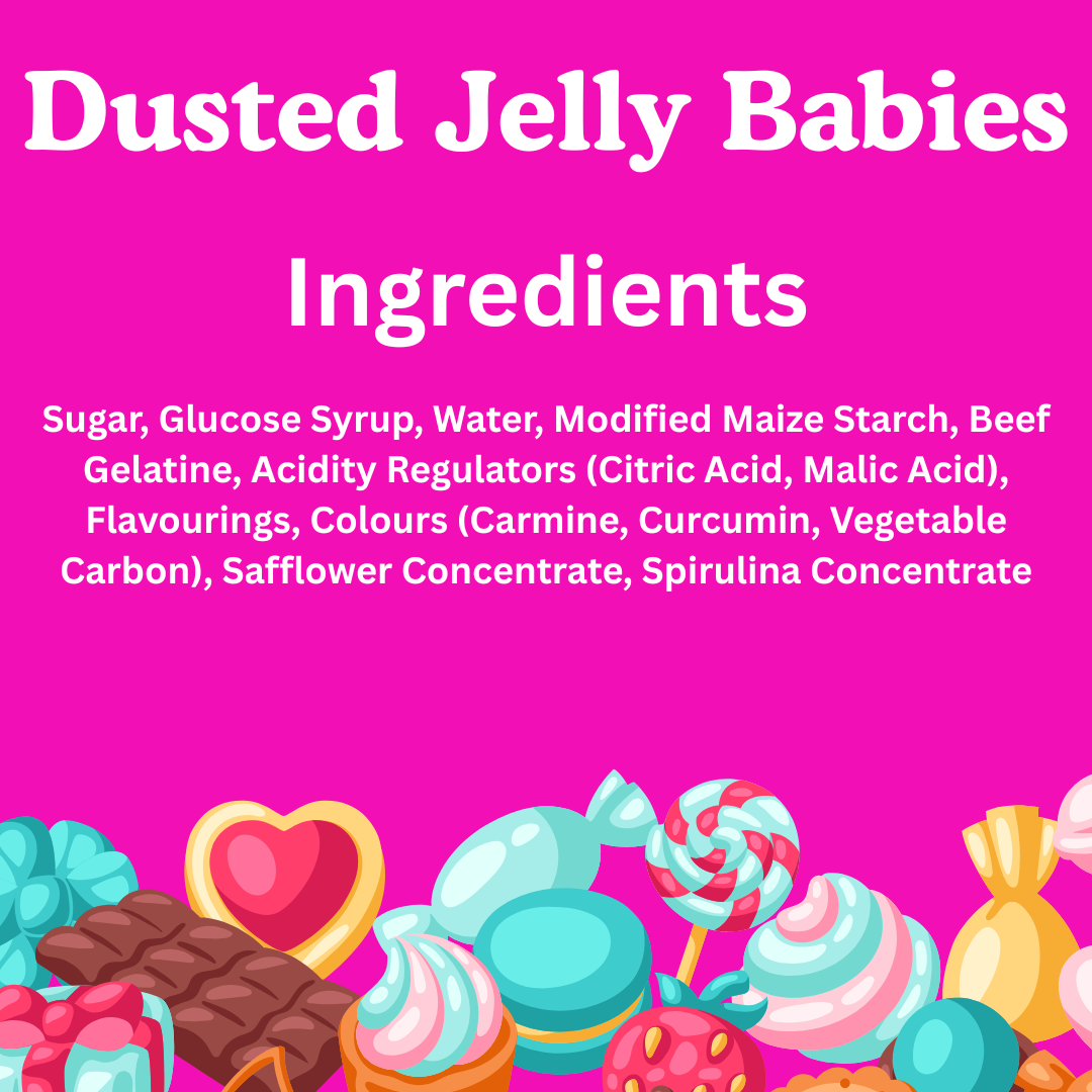 Dusted Jelly Babies 500 gram Grab Bag