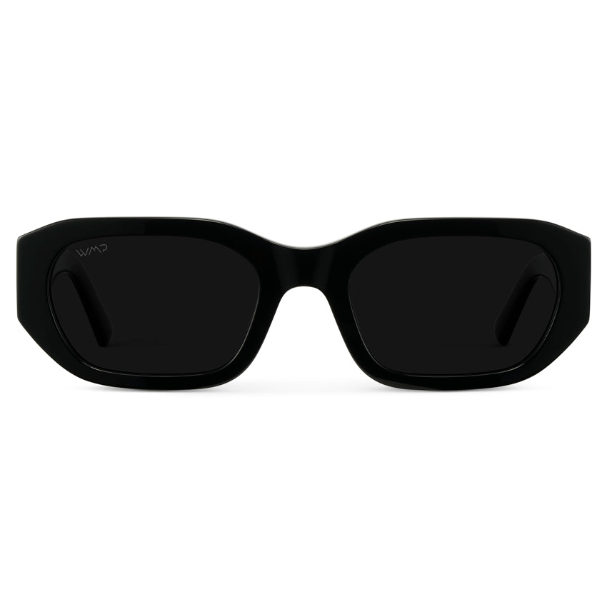 LONDON Women's Cat-Eye Sunglasses Retro Thick Frame in Black by WMP Eyewear