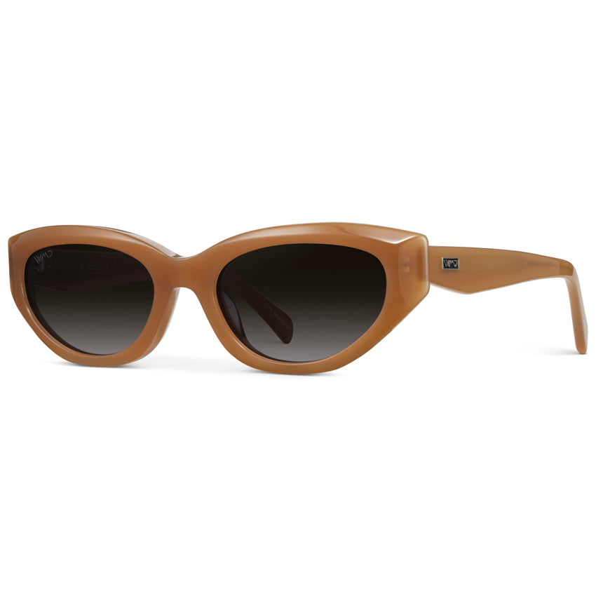 LORETTA Women's Cat-Eye Sunglasses Retro Thick Frame Toffee Brown by WMP Eyewear