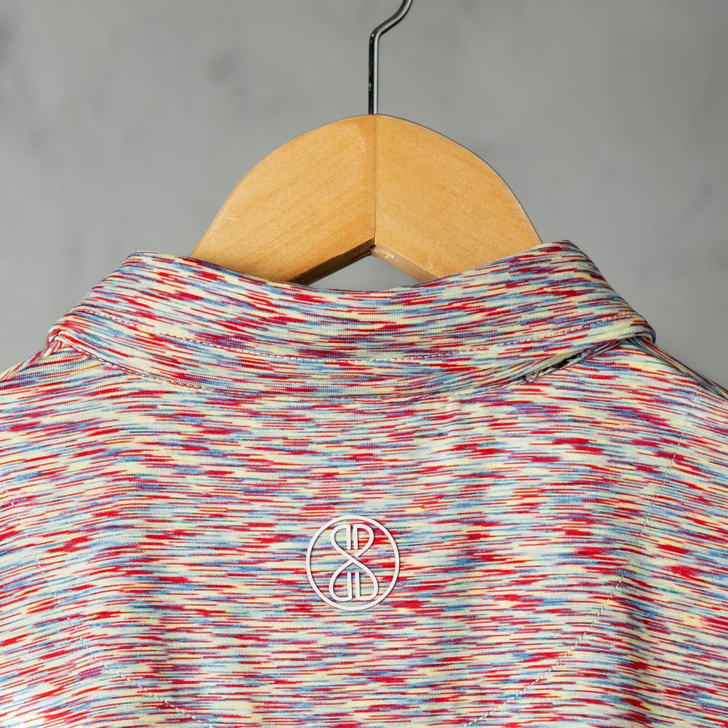 Space-Dye Red Polo