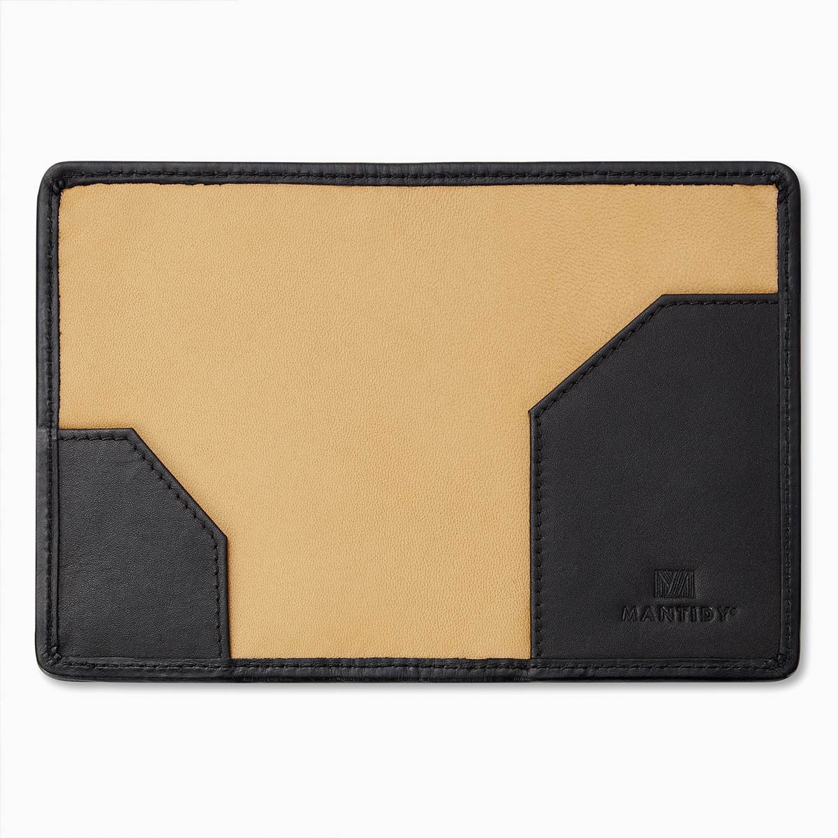Handwoven Passport Holder, Black: Herringbone Cover